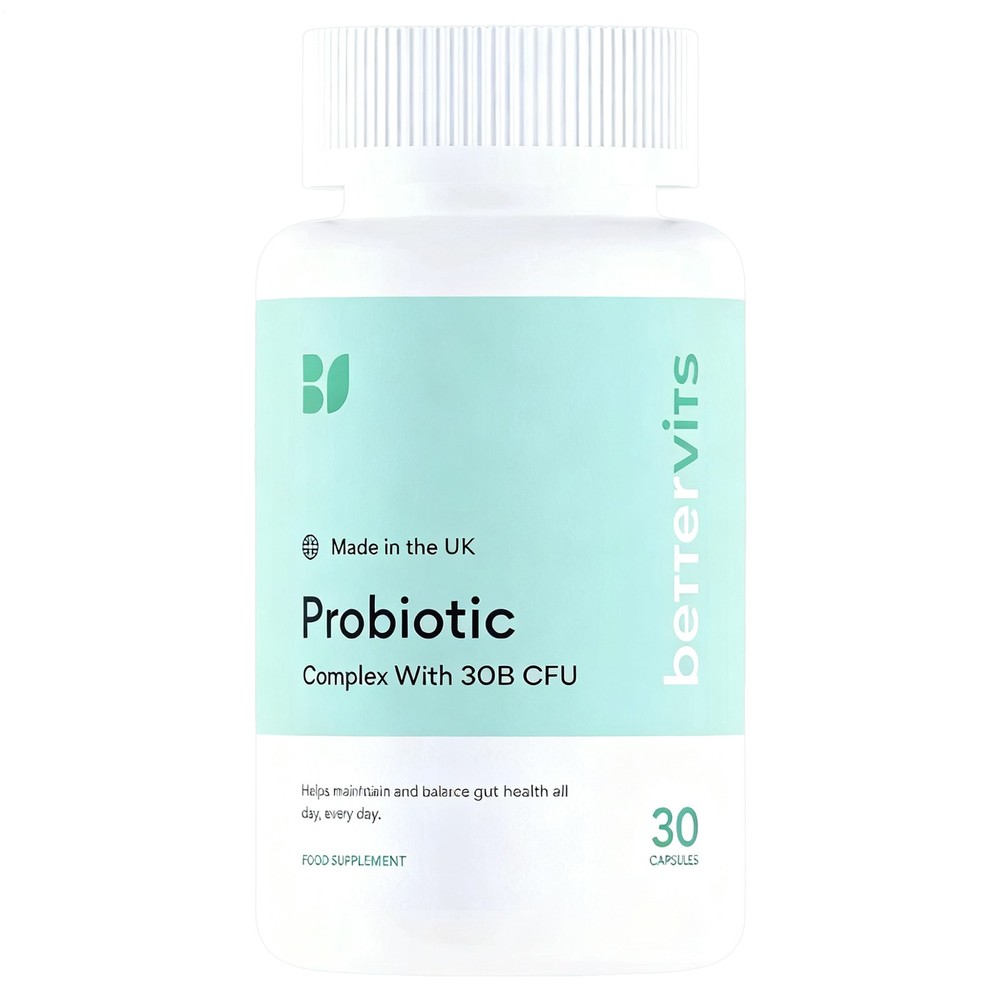 Bettervits Probiotic Complex – Gut Health – 30B CFU – Best Gut Health Supplement