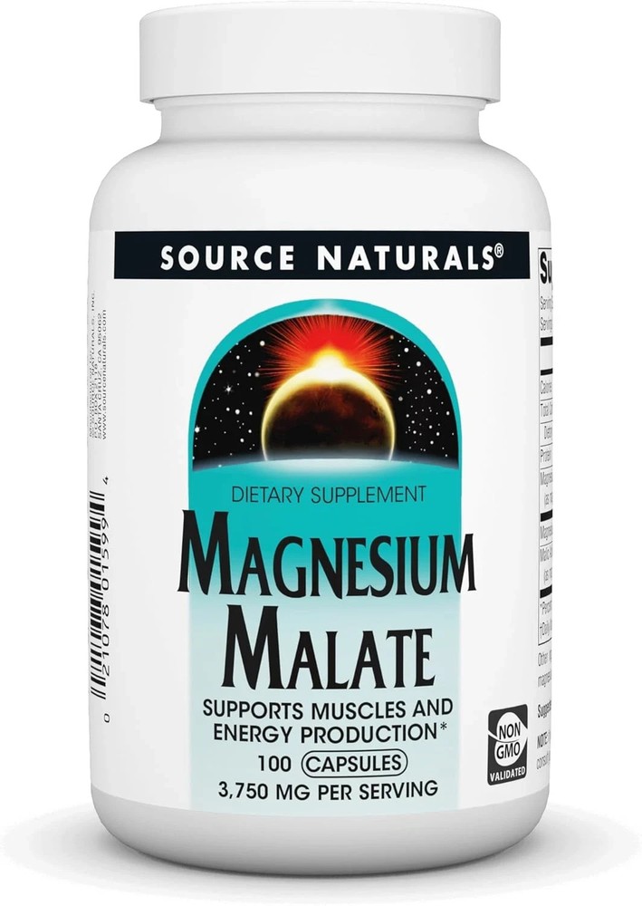 Magnesium Malate 3750 Mg per Serving Essential Magnesium Malic Acid Supplement –