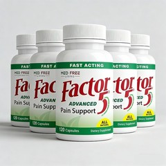 “Quality Joint Factor 5 Organic .1-5PK Muscle Support Complex 120ct Capsules~”