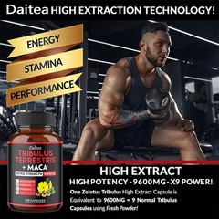 Tribulus Terrestris+Maca Improve Energy Endurance Support Movement 30-120 Pills