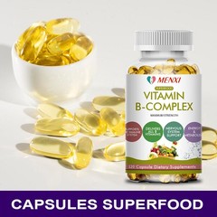 Vitamin B Complex Capsules With COQ10 – High Potency – Immune Support, 1-4 Packs