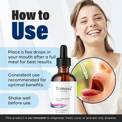 New Trimnova Metabolic Support Liquid Drops Advanced Pack of 2 Bottle Fast Ship