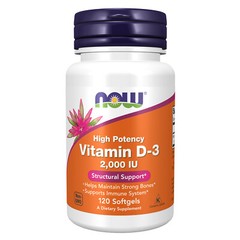 NOW FOODS Vitamin D-3 2000 IU – 120 Softgels