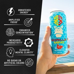 Gorilla Mind Energy Drink | Unmatched · Amplified Focus Case (12 cans)