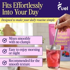 Fuel Multi Collagen Peptides 11G Hydrolyzed Collagen Types I Ii Iii V X Skin 40