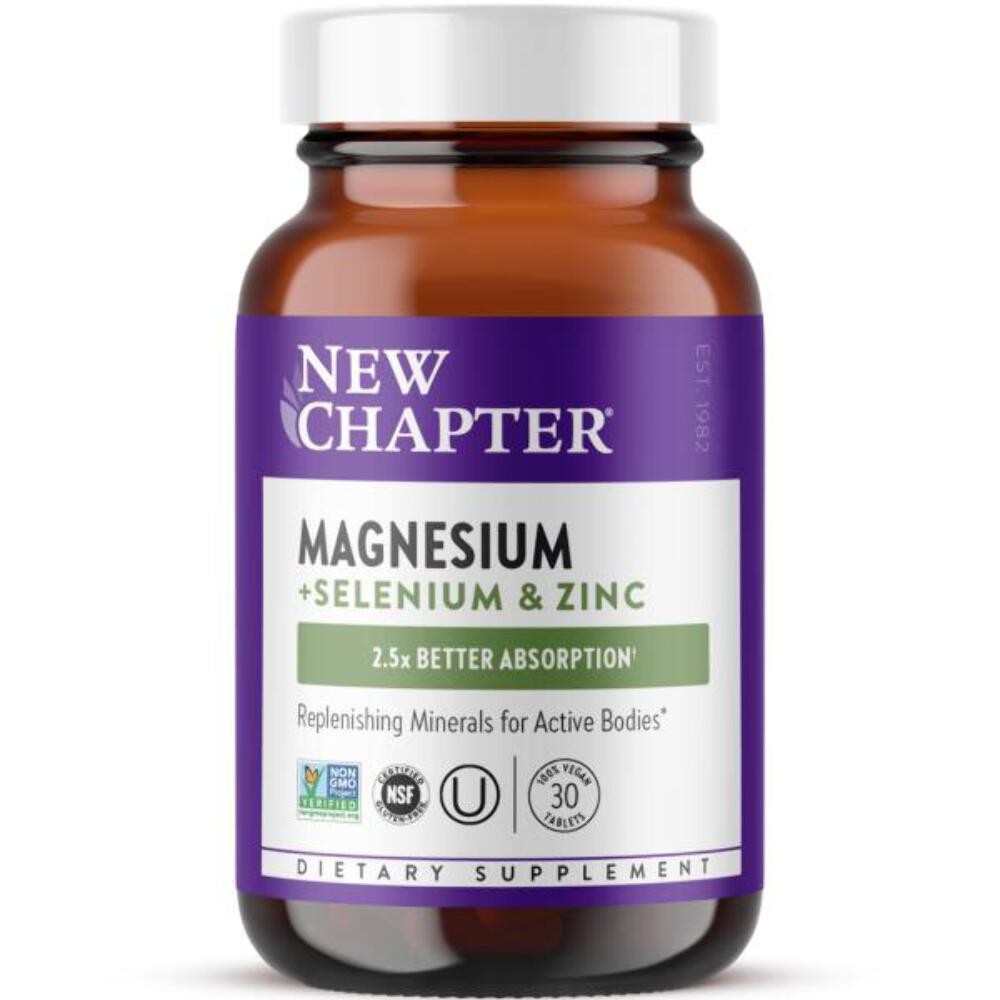 3/27+ New Chapter Magnesium-Selenium-Zinc Supplement for Active Bodies, Bounce B