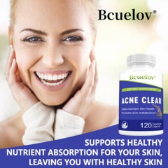 Acne Clear Acne Treatment Capsules Improve Skin Health Balances Hormones 30-120