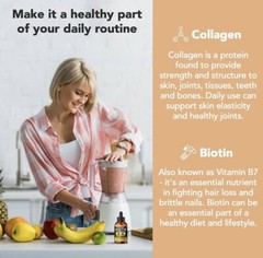 Biotin Collagen Liquid Drops – Maximum Potency for Hair, Skin, Nails – USA Made