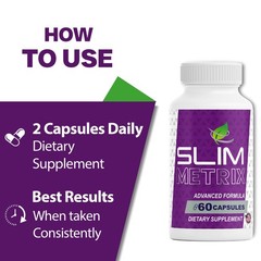 (6 Pack) Slim Metrix Capsules, SlimMetrix Supplement for Weight Loss