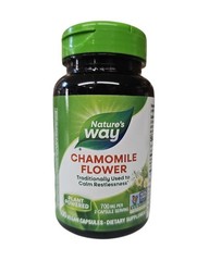 Nature’s Way Chamomile Flower Traditional Calming Aid 700 mg 100 Caps Exp 3/2030
