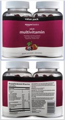 Amazon Basics Adult Multivitamin for Men & Women, 300 Gummies with Vitamins A,