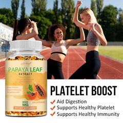 Papaya Leaf Extract -Supports Platelet Count, Immunity, and Digestive Function