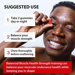 Creatine Monohydrate Gummies Increase Strength Muscle Endurance Energy 60 US