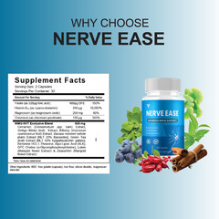 Nerve Ease Advanced Support, NerveEase Health Pills (60 Capsules)