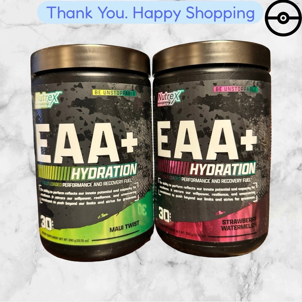 COMBO Nutrex Research, EAA+ Hydration, Maui Twist , Strawberry Watermelon , 390g