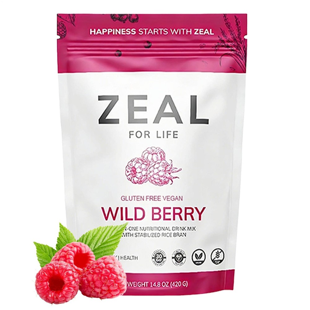 Zurvita Zeal For Life – 30-Day Wellness Bag (Wild Berry Flavor) – 420g FRESH