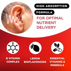 Lipo Ear Ringing Support Supplement Lemon Bioflavonoid Complex Vitamin C Caps