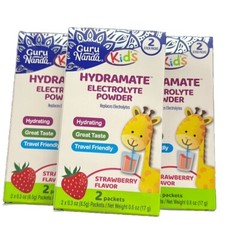 GURU NANDA hydramate electrolyte powder for Kids! 2 packets included.