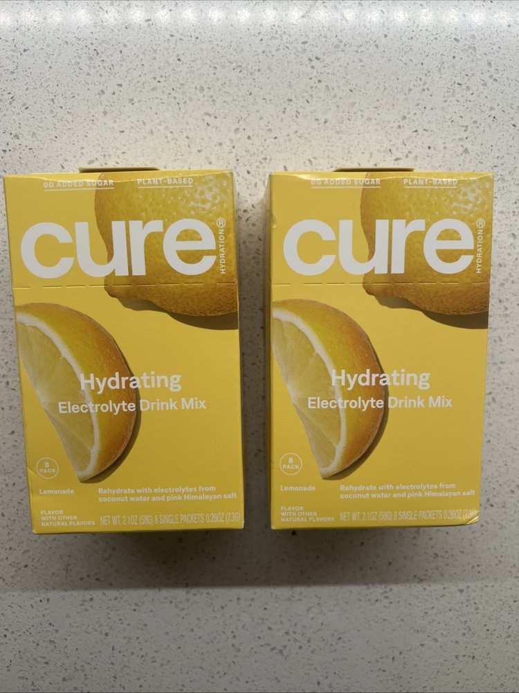 2 Cure Hydrating Electrolyte Mix For Dehydration Relief Lemonade 8/2025