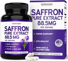 Saffron Supplements, 3 Month Supply, Pure 88.5Mg Saffron Extract for Women & Men