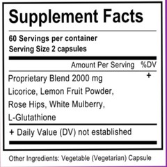 Glutathione Whitening Capsules -120 Caps – Whitening & Brightening – Skin Health