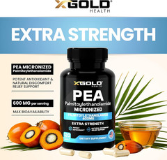 Palmitoylethanolamide Pea Supplement 600 mg | Micronized Pea 99% Highly Purified