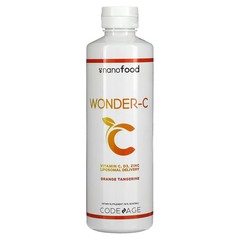2 X Codeage, Nanofood, Wonder-C, Orange Tangerine, 15.22 fl oz (450 ml)