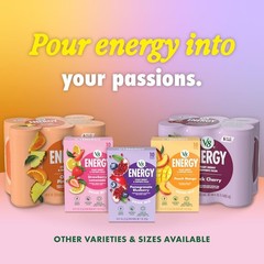 Refresh with Energy Orange Pineapple Drink – 12 Cans, 8 Fl Oz Each, Gluten Free