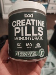 bod Creatine Pills Monohydrate 180 Pilss 5 Grams