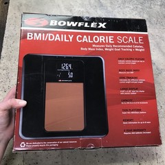 Bowflex BMI/Daily Calorie Scale (Goal Tracking / Super Thin ABS Glass Platform)