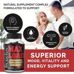 Max Load – Increases Muscle Strength in Men – Contains Vitamins, Maca