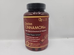 Nature Target Ceylon Cinnamon Complex Supplement 120 Veg Capsules Exp 10/27