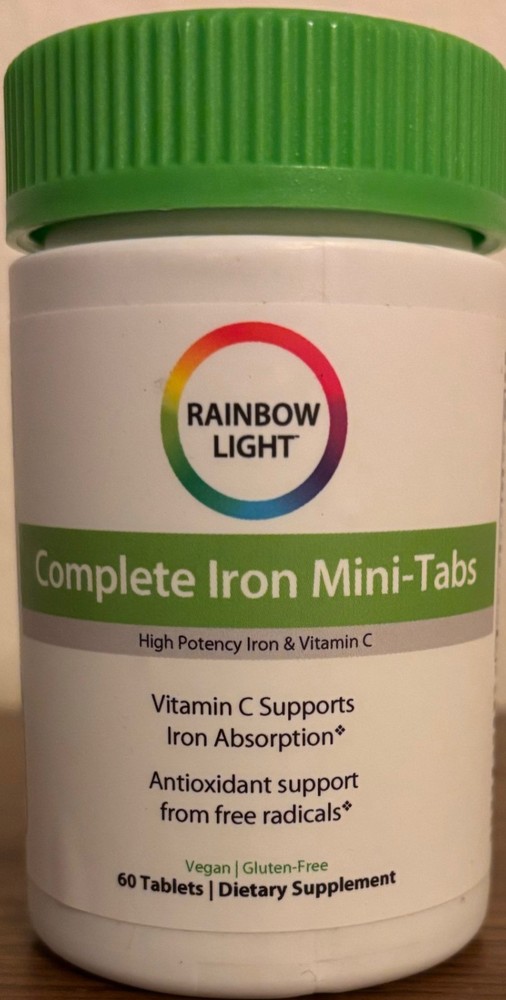 Rainbow Light 60 Complete Iron Mini-Tabs w/Vitamin C, Fruit & Botanical Blend