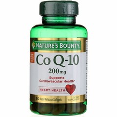 Nature’s Bounty Heart Health Co Q10 Rapid Release Softgels, 200 mg, 80 Ct