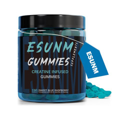 ESUNM Creatine Monohydrate Gummies, Sweet Raspberry, 150 Servings, Sugar-Free