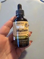 2 Pack RespiClear Wild Mullein Leaf Extract Liquid Drops Vegan Non-GMO Lemon