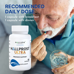 Hallusa Natural Hallprost Ultra Saw Palmetto 900mg* Prostate Supplement 60 Caps