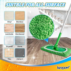Reusable Wet Pads Refills Compatible with Swiffer Sweeper Mop, Dry Sweeping Clot