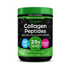 Orgain Hydrolyzed Collagen Peptides Powder For Women & Men, 20g Grass Fed Collag