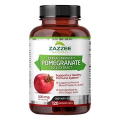 Strength Pomegranate Extra 20:1 Extract 40% Ellagic Acid500mg 120 Vegan Capsules