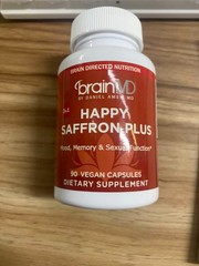3PCS BrainMD Happy Saffron Plus – 90 Capsules – With Saffron Flower Extract