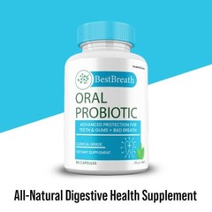 Best Breath for Gums & Teeth Probiotics, BestBreath Oral Supplement (1 Pack)