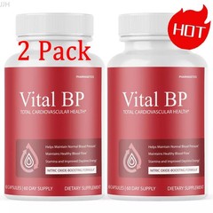 Essential BP Blood Support VitalBP Supplement for Blood Flow 2 Exp Bottles 02/20