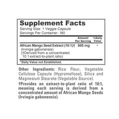 NusaPure African Mango Extract 5,000 mg per Veggie Caps 180 Capsules (Non-GMO)