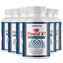 Pineal XT Supplement, Energy & Pineal Gland Function Support – 6 Bottles