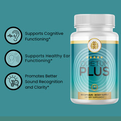 Quietum Plus- Brain & Hearing Support- 2 Bottles- 120 Capsules