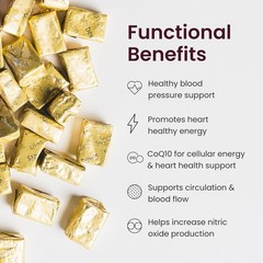 Heart Health & Energy Boost: SuperBeets Chews with CoQ10, 60 Count – Acai Flavor