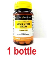 Mason Natural BodyShapers Extra Strength Apple Cider Vinegar 100 Tabs per bottle