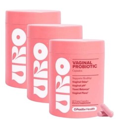 3X URO O Positiv Vaginal Probiotics For Women pH Balance W/ Prebiotics 180 COUNT
