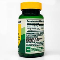 Spring Valley Vitamin B12 Tablets, 500 mcg, 100 Count